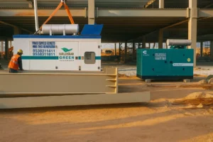 diesel generator used at construction site in Bangalore